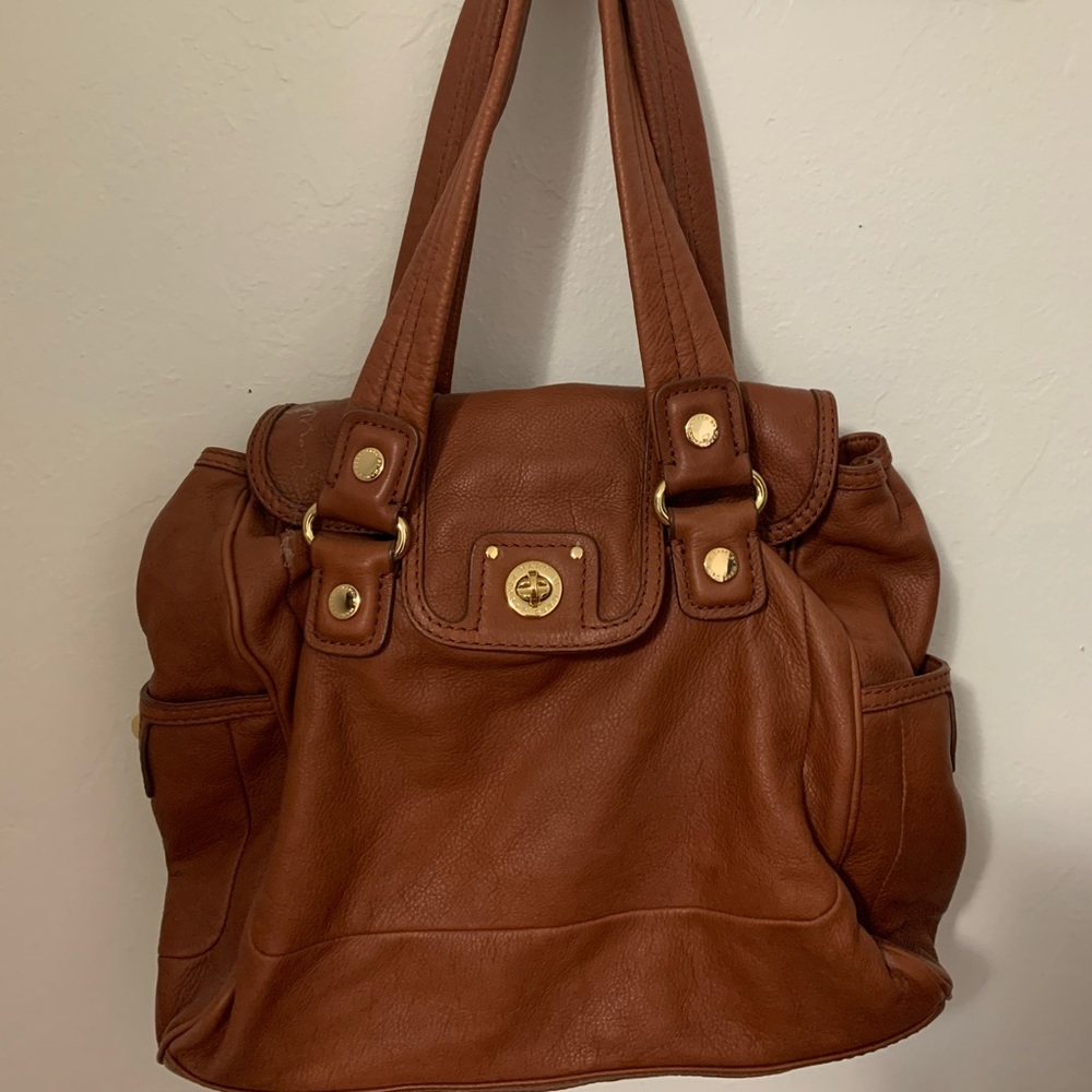 Marc by Marc Jacobs Flap Top Brown Leather Bag